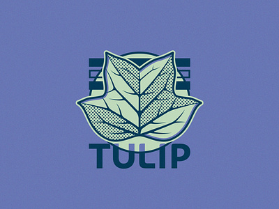 Tulip Tree Leaf - 273/365 anime comic half tone halftone illustration illustrations leaf leaves manga nature tree tulip tulip tree