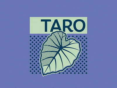 Taro Leaf - 276/365 illustration illustrations leaf leaves plant retro taro