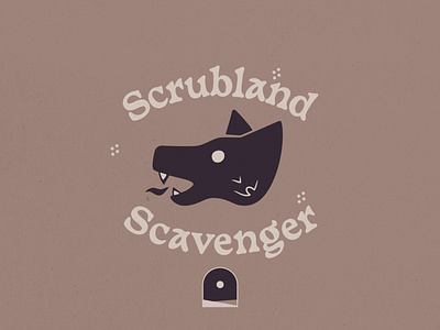 Scrubland Scavenger - 279/365 art branding cartoon coyote desert dog illustration illustrations logo logo design scrubland wasteland wolf