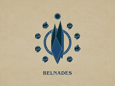 Belnades - 292/365 ball belnades branding castlevania crest fire ice illustration logo mage magic magician shard sorcerer