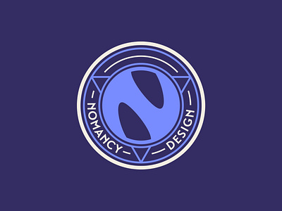 Nomancy Design Badge - D296/365 badge brand branding crest design logo monogram n patch typography