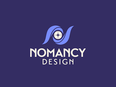 Nomancy Design Logo - 300/365 branding eye logo logo design magic monogram n typography