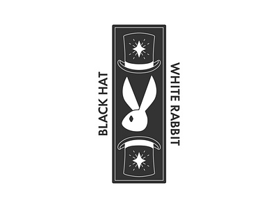 Black Hat White Rabbit - 301/365 branding design illustration illustrations magic magician rabbit star tophat vector