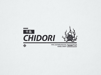 Chidori 2 - 335/365 anime branding chidori electricity layout lightning magic manga thunder typography