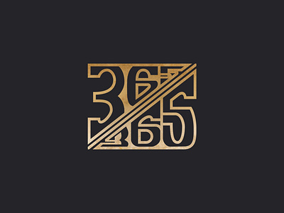 365/365 - 365/365 365 challenge design lettering number texture typography vector