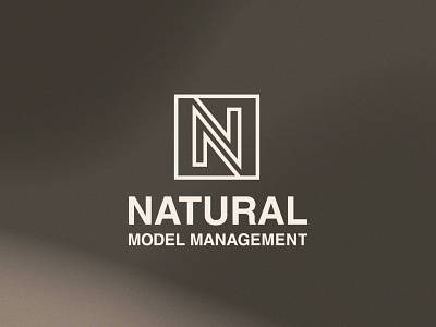 Natural Model Management Logo agency branding logo model modelling monogram n natural