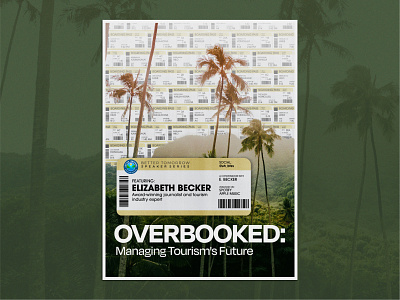 Overbooked Poster banner hawaii landscape plane tickets poster poster design scenery tickets tourism typography