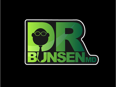 Dr. Bunsen MD character logo logo design streamer twitch