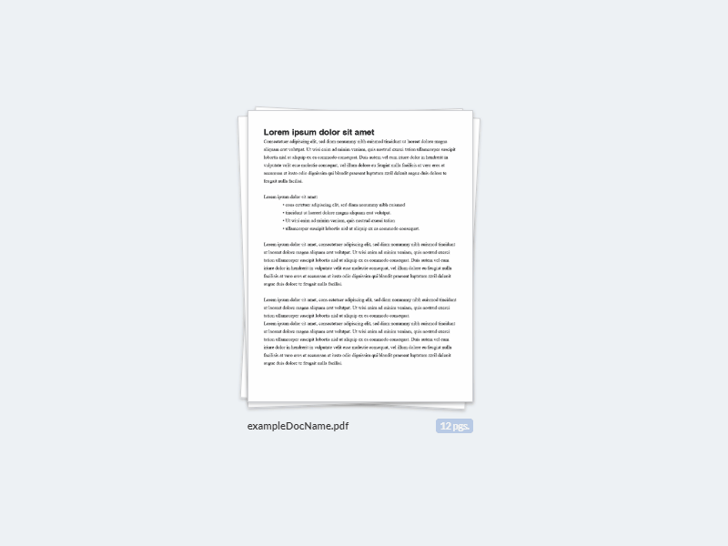Document hover component design document gif hover page pages pdf ui