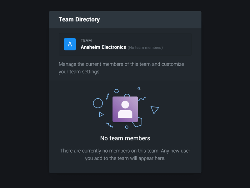 Empty State codepen component directory empty state illustration list team ui ux