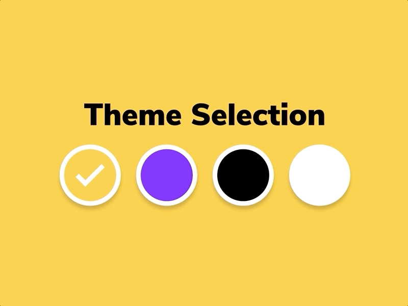 Selection interaction animation codepen daily ui dailyui gif input interaction microinteraction practice select switch tab bar theme ui ux