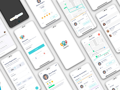 MyCotra Screens android app design app bikepool carpool iosdesign mobile app ui ux