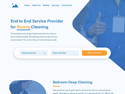 Home Page design for service company