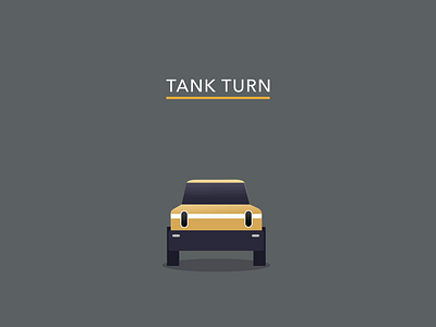 Tank Turn - RIVIAN 2d 2d animation ae aftereffects animation electric cars motion design pickup truck r1 rivian tank turn truck
