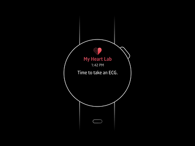 ECG Measure - MY HEART LAB animation health and wellness interaction design motion design uiux visual design