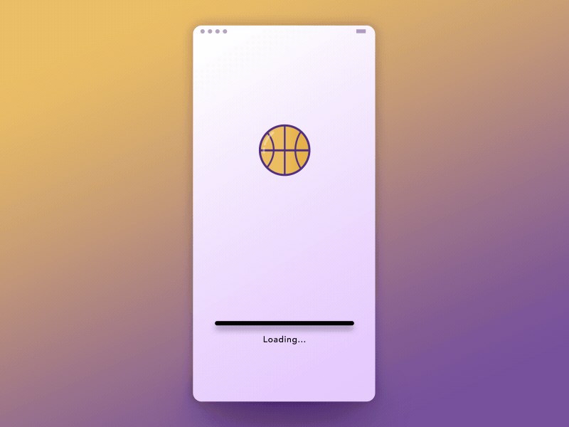 Loading Animation - LBJ LAKERS after effects animation basketball lakers lebron james loading animation loading bar motion design uiuxdesign user experience visual design
