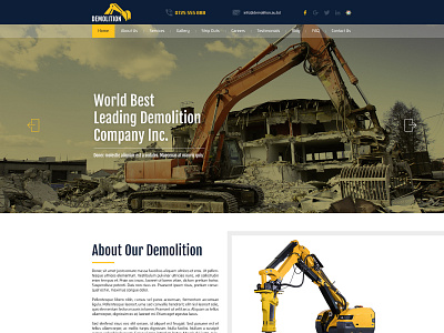 Demolition architecture builder building business clean company construction contractor corporate creative industry painter plumber real estate virtual construction