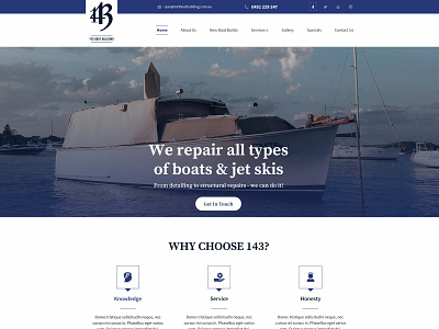 143 Boat Building Pty Ltd agent boat booking broker catalog gdpr holiday property real estate realtor rental sales services traveling vacation yacht