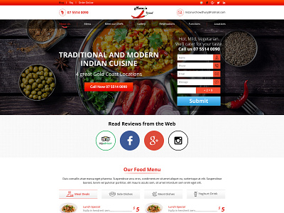 Masala Island Indian Restaurant bootstrap grid cafe bar creative design food hotel indian restaurant italian restaurant modern design multi cuisine restaurant multipurpose psd template restaurant