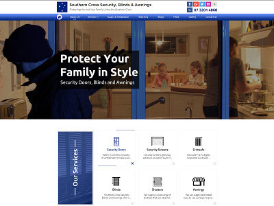 Southern Cross Security Blinds   Awnings