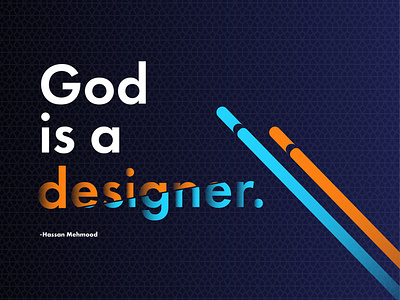 God is a Designer | Wallpaper Design