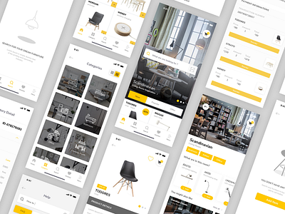 Furniture App - more pages app chair ecommerce furniture ikea interior ios mobile room shop shopping ui ux