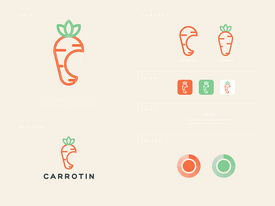 CARROTIN art awesome brand brand identity branding carrot design designer graphic graphicdesign icon identity illustration inspiration lettering lettermark logo minimalist modern vector