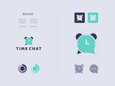 time chat app awesome brand branding chat chat app chatting clean combination concept design designer graphic icon illustration inspiration logo modern time vector