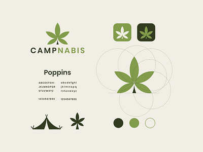 CAMPNABIS awesome brand branding camp cannabis combination logo design designer dualmeaning graphic icon icon design illustration inspiration logo medicine modern product simple vector