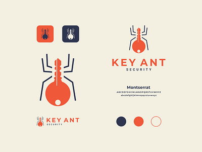 key ant ant awesome brand branding clean combination logo company design designer dualmeaning graphic icon illustration inspiration key logo modern security simple vector