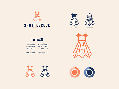 shuttlecock dress awesome brand branding clean color combination logo company design designer dress dualmeaning graphic icon illustration inspiration logo modern logo shuttlecock simple vector
