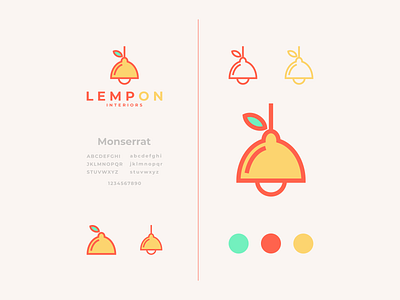 lemp on awesome brand branding combination company design designer dual meaning graphic icon icons illustration inspiration interior lamp lemon logo modern simple vector