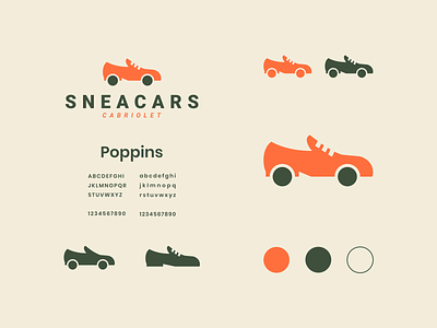 SNEACARS CABRIOLET awesome brand branding cabriolet car clean combination company design designer dual meaning graphic icon illustration inspiration logo modern simple sneaker symbol