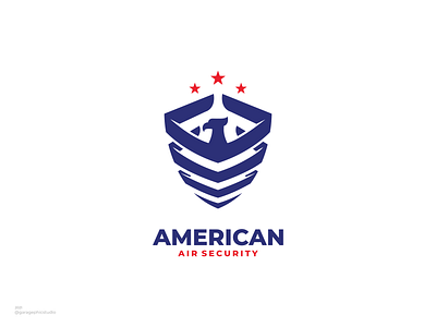 American Air Security aircraft awesome branding company design designer drone dualmeaning graphic illustration inspiration logo