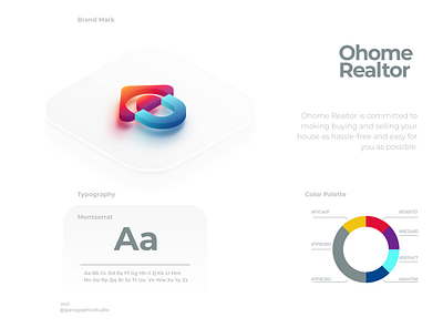 Ohome Realtor brand branding design graphic illustration inspiration logo ux vector