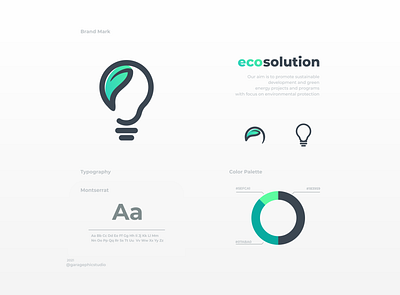 Ecosolution brand branding design graphic illustration inspiration logo ui ux vector