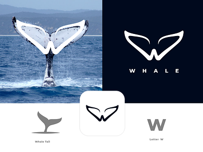 Whale logo concept