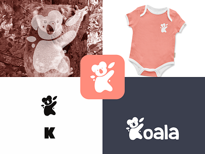 Koala logo concept brand branding design graphic illustration inspiration logo ui ux vector