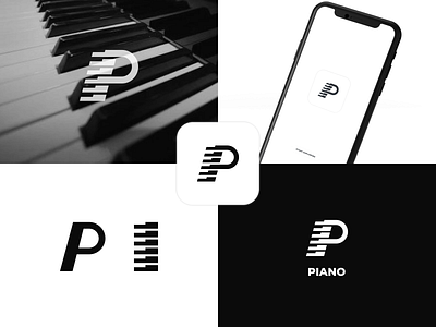 Piano brand branding design graphic illustration inspiration logo ui ux vector
