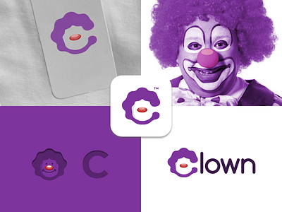 Clown brand branding design graphic illustration inspiration logo ui ux vector