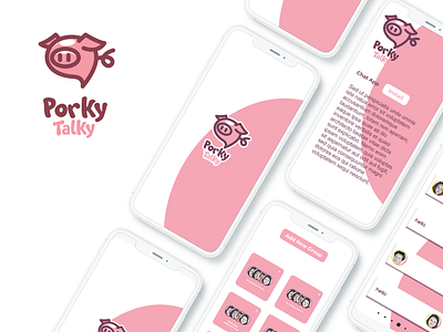 Porky talky brand branding design graphic illustration inspiration logo ui ux vector