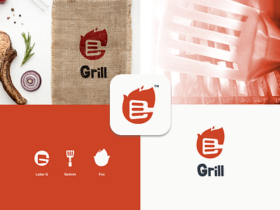 Grill logo concept