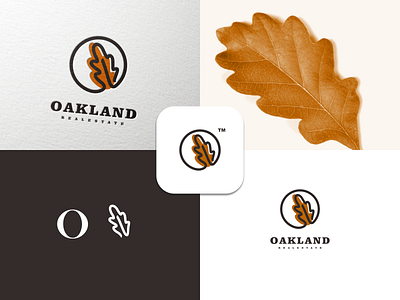 Oakland Real Estate brand branding design graphic illustration inspiration logo oak ui ux vector