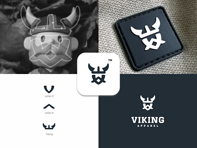 Viking Apparel logo concept brand branding design graphic illustration inspiration logo ui ux vector