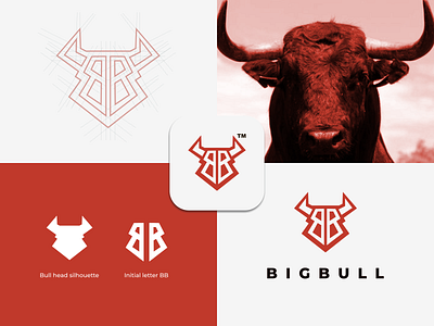 Big Bull logo concept farm