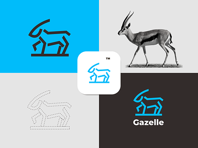 Gazelle antelope brand branding design gazelle graphic illustration inspiration logo