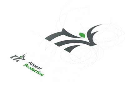Appear Production logo concept brand branding design graphic illustration logo typography ui ux vector