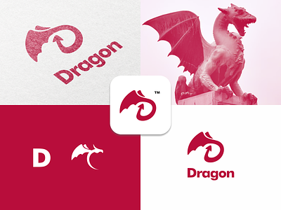 Dragon brand branding design graphic illustration logo typography ui ux vector