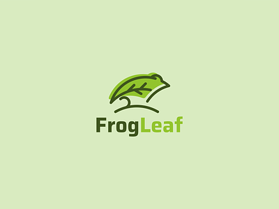 Frog Leaf 3d animation brand branding combination company design dual meaning garagephic graphic graphic design icon illustration logo modern motion graphics symbol typography ui vector