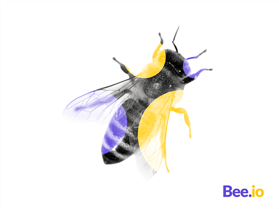 Bee Logo concept brand branding design graphic illustration logo typography ui ux vector